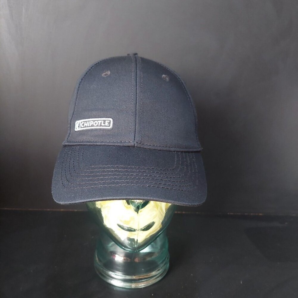 Chipotle Black With White Logo Employee Hook N Loop Hat